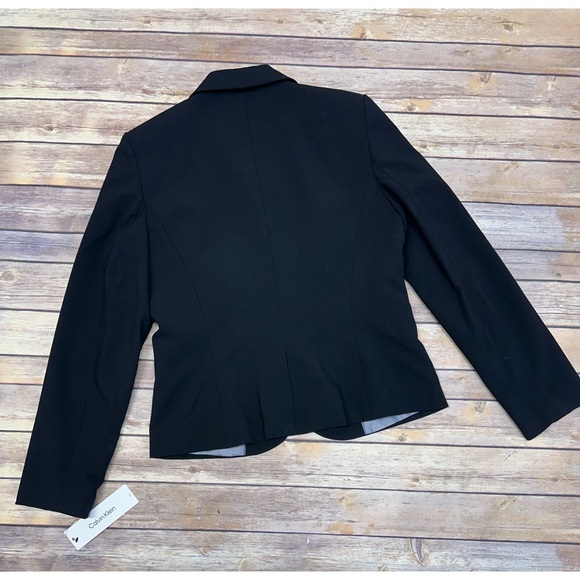 Calvin Klein Women's Two-Button Blazer Black Size 8 - Picture 4 of 7